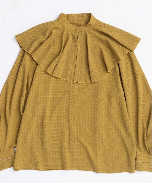 2way Ruffled Frilled Blouse/2WAYラッフルフリルブラウス（シャツ