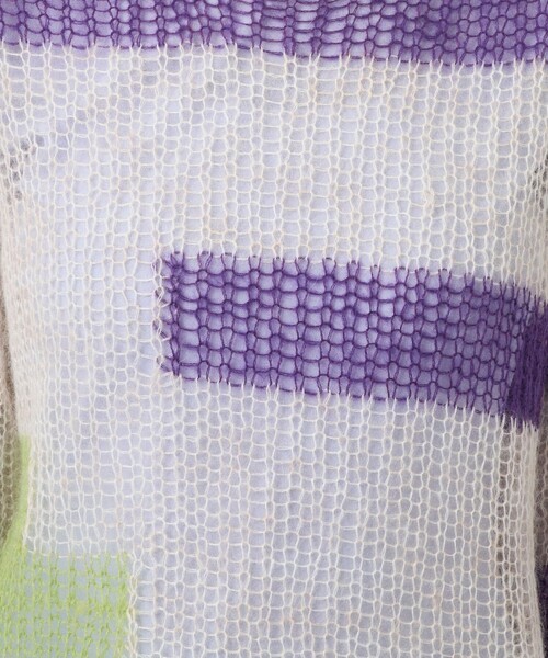 soduk/スドーク】patchwork knit tops/パッチワークニットトップス