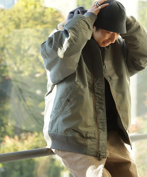 BEAMS（ビームス）の「BEAMS / ビッグ フェード ミリタリーブルゾン