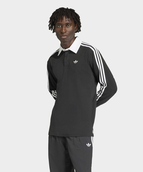 スリーストライプス ラグビー 長袖ポロ / アディダスオリジナルス