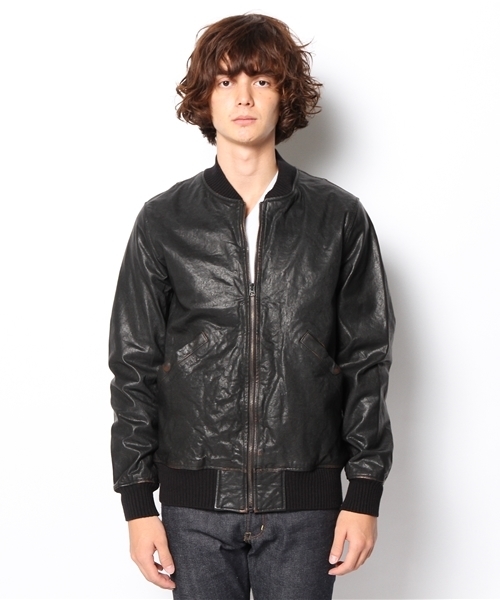 HYSTERIC GLAMOUR（ヒステリックグラマー）の「ゴートレザーMA-1 JK