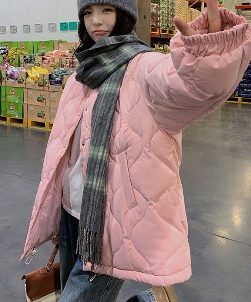 セール】ベーシックキルティングブルゾン（ダウンジャケット/コート