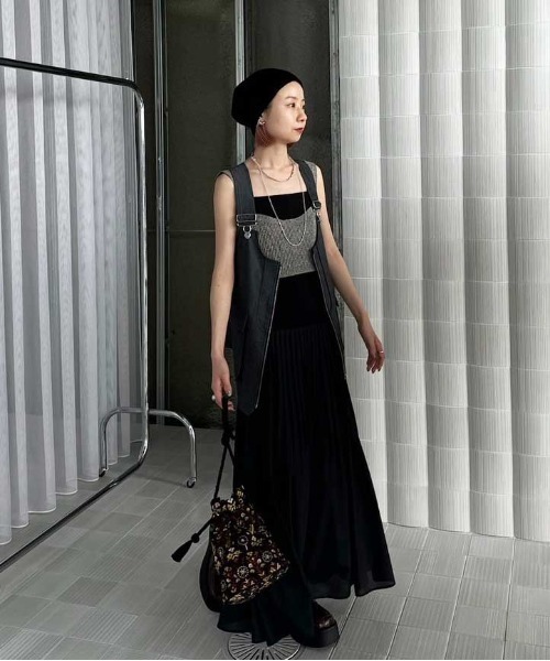 WORK VEST SET DRESS（ワンピース）｜Ameri（アメリ）のファッション