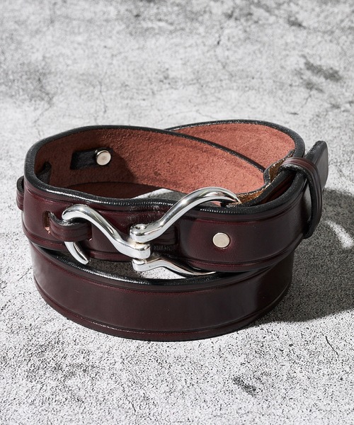 セール】【TORY LEATHER /トリーレザー】Nickel Hoof Pick Buckle Belt