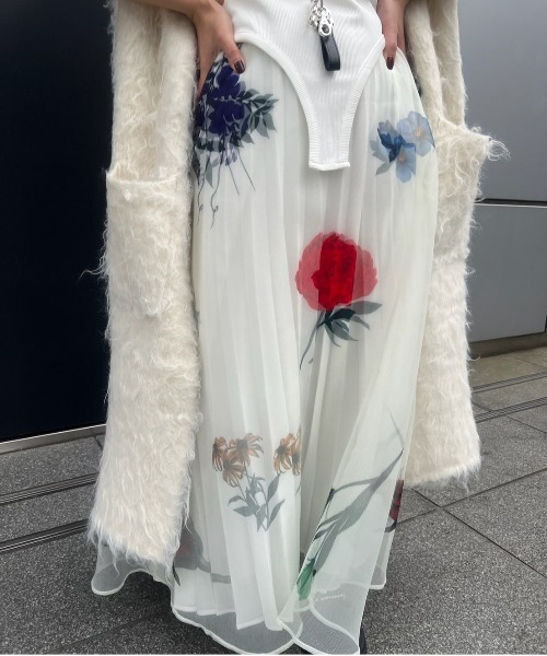 セール】AMANDA SHEER PLEATS SKIRT（スカート）｜Ameri（アメリ）の