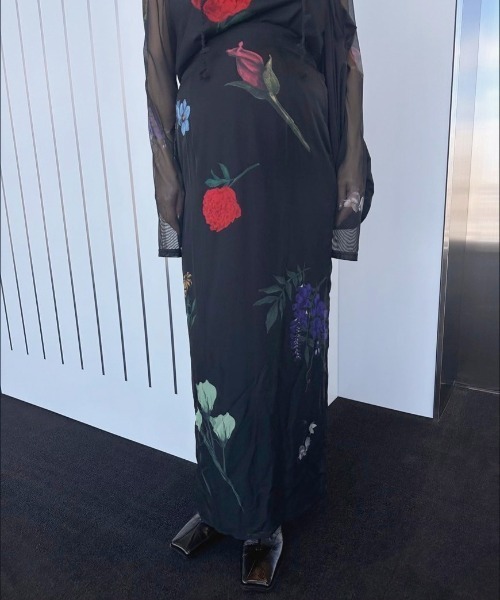 Ameri（アメリ）の「AMANDA SHEER SET DRESS（ワンピース）」 - WEAR