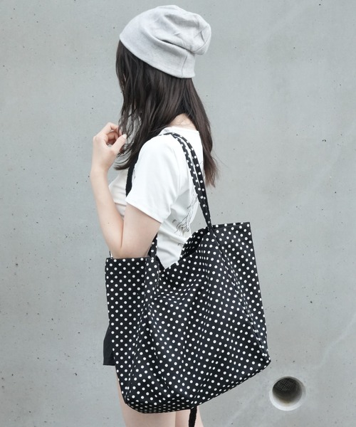 SORUTT / ソルト 】 キャンバス ドット トートバッグ / 水玉 トート