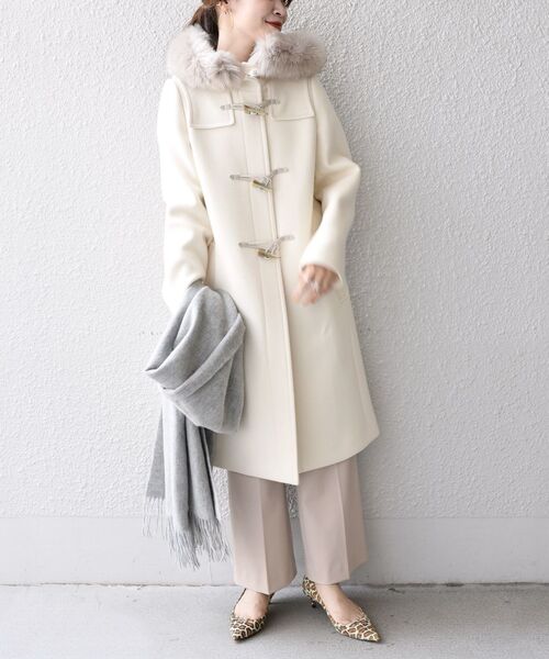 SHIPS（シップス）の「フェイクファーダッフルコート◇（ダッフル