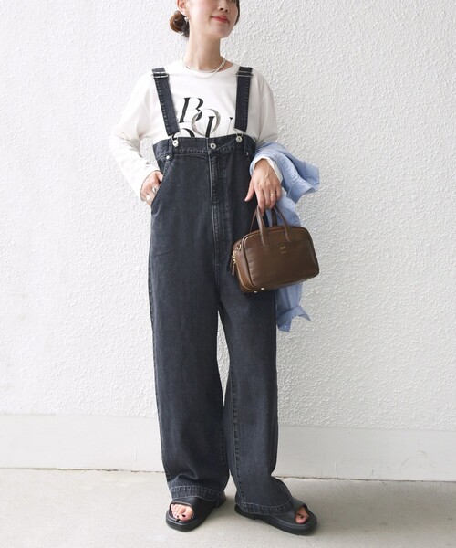 SHIPS（シップス）の「〈洗濯機可能〉デニム サロペット（サロペット