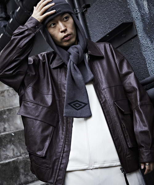 セール】FREAK'S STORE/フリークスストア フェイクレザー ジップアップ