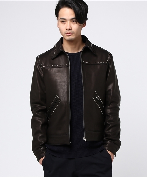 HYSTERIC GLAMOUR（ヒステリックグラマー）の「ゴートレザースタッズ付