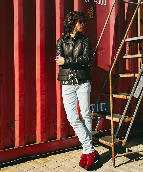 HYSTERIC GLAMOUR（ヒステリックグラマー）の「ゴートレザースタッズ付