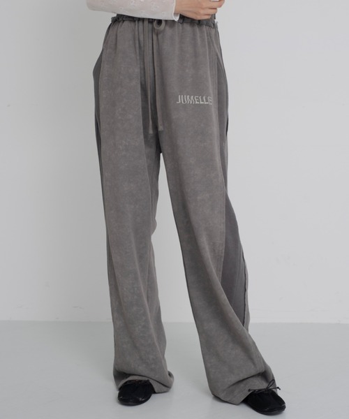 セットアップ着用可,低身長~高身長】cozy damage sweat pants