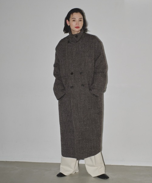 TODAYFUL（トゥデイフル）の「ダブルカラーツイードコート（ステン