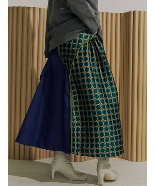 UN3D.（アンスリード）の「ジャカードミックススカート（スカート