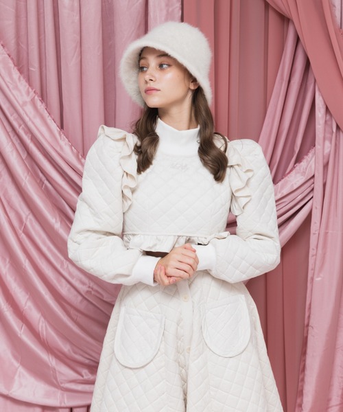 lilLilly（リルリリー）の「キルティングフレアロングスカート