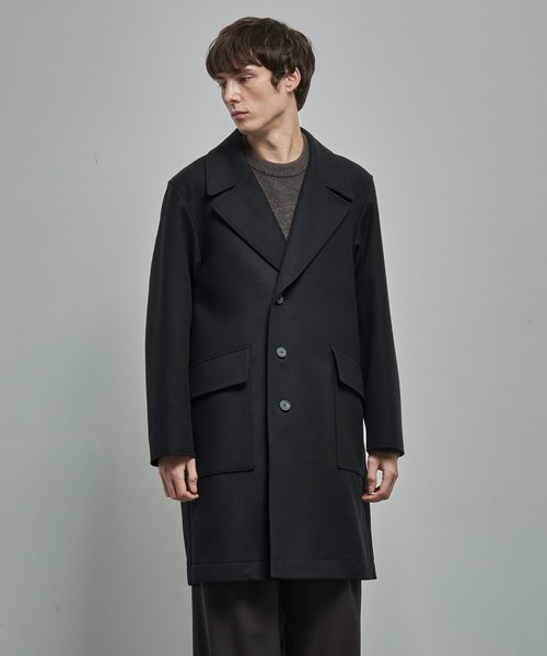 ATON】SUPER 160S DOUBLE SAXONY SEMI DOUBLE COAT／軽く羽織れる上質