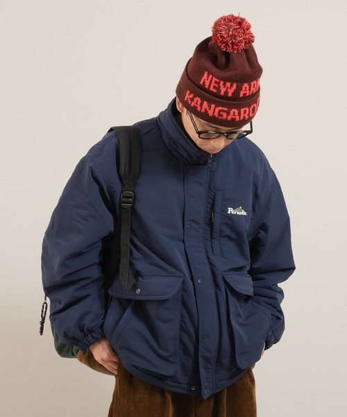 セール】ナイロン×フリース スタンドネックアウトドアブルゾン