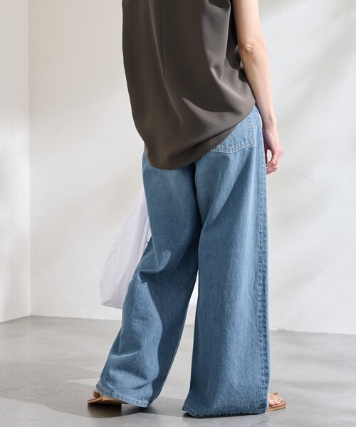 FRAMeWORK（フレームワーク）の「WIDE DENIM（デニムパンツ）」 - WEAR
