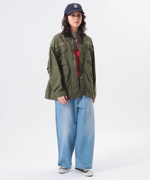 BEAMS BOY（ビームスボーイ）の「ソリッド ミリタリー ブルゾン ノー