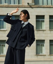 TOMORROWLAND｜トゥモローランドのノーカラージャケット通販 - ZOZOTOWN