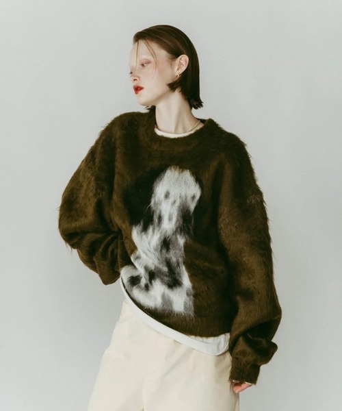 dalmatian shaggy knit(unisex)（ニット/セーター）｜Knuth Marf