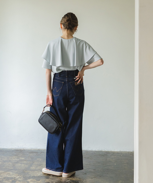 Noble（ノーブル）の「○《追加》ケープフリルブラウス 2（シャツ