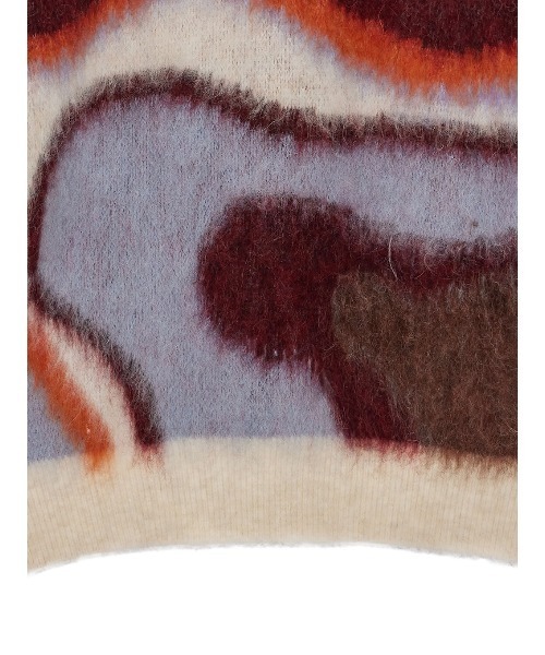 Ameri（アメリ）の「BODY LINE ABORIGINE ART KNIT TOP（ニット