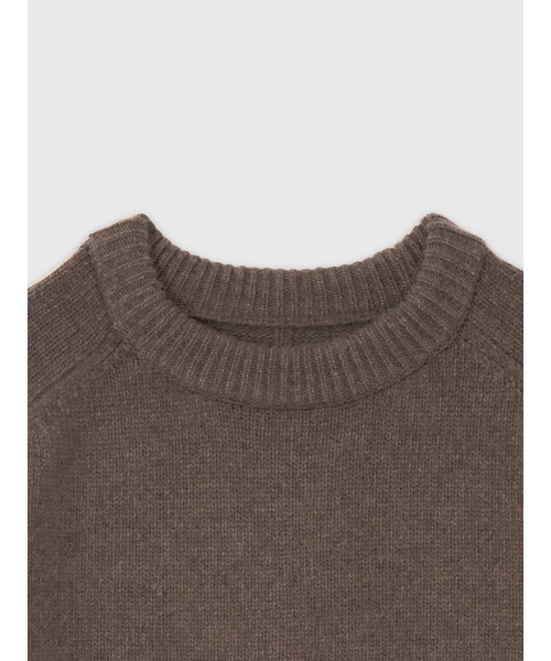 セール】HAMILTONウールカシミヤクルーネックプルオーバー（ニット