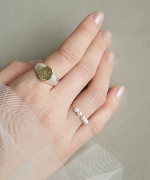 GIGI/ジジ 別注 PEARL CHAIN RING EX（リング）｜IENA（イエナ）の