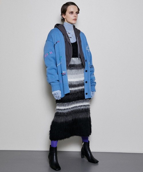 MAISON SPECIAL（メゾンスペシャル）の「Multicolor Border Knit Dress
