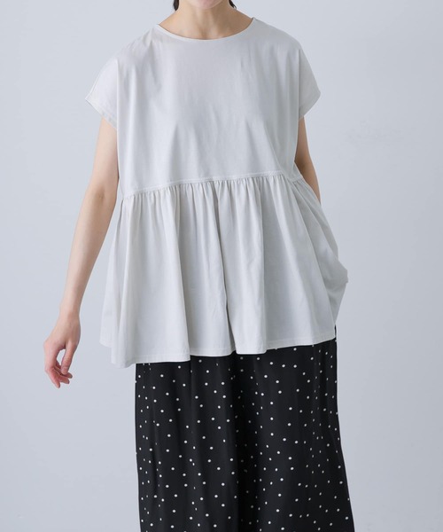 かぐれ（カグレ）の「ウエストギャザーフレンチプルオーバー（Tシャツ