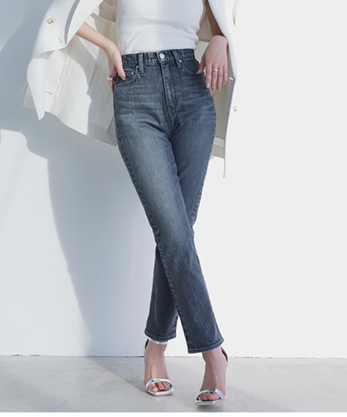 Slim straight denim/スリムストレートデニム（デニムパンツ）｜anuans
