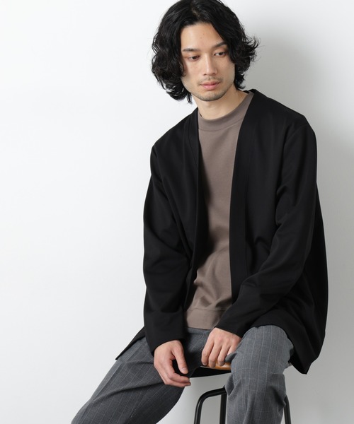 ダブルジャージー着流しカーディガン（カーディガン/ボレロ）｜NANO