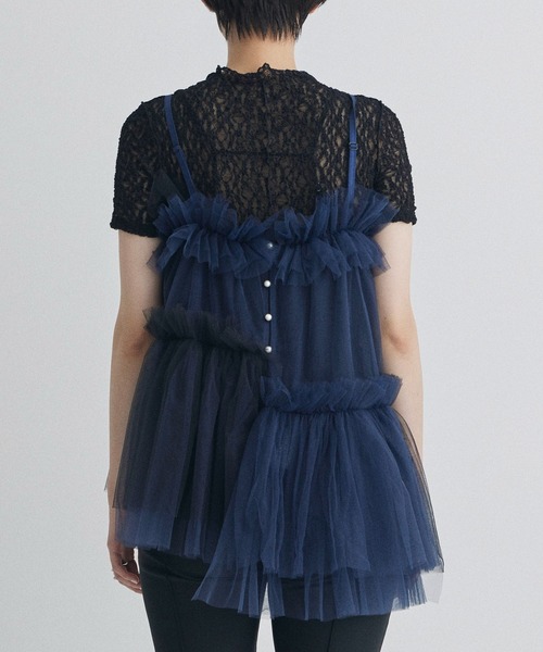 VIVIANO/ヴィヴィアーノ】アシンメトリーキャミトップ（キャミソール