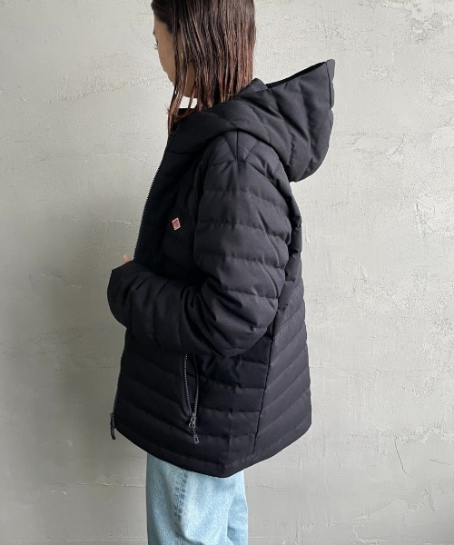 DANTON/ダントン] ウールライクポリエステル フードダウンジャケット