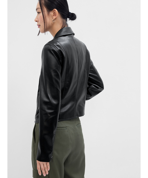 GAP（ギャップ）の「フェイクレザー ライダースジャケット（ライダース
