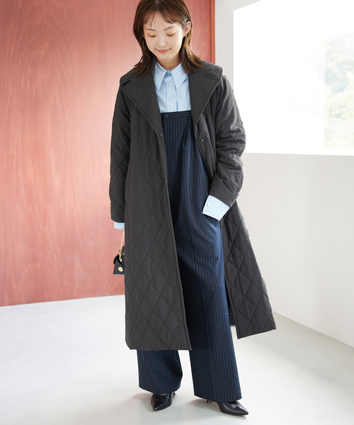 SLOBE IENA（スローブイエナ）の「ナイロンタスランキルティングロング