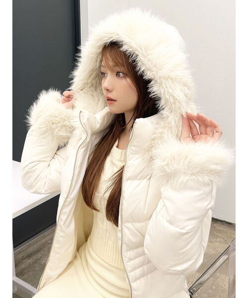 RESEXXY（リゼクシー）の「フード付ダウンコート（ダウンジャケット