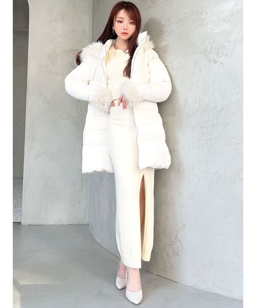 RESEXXY（リゼクシー）の「フード付ダウンコート（ダウンジャケット