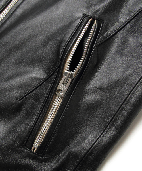 ゴートレザーシングルライダース（ライダースジャケット）｜JACKROSE