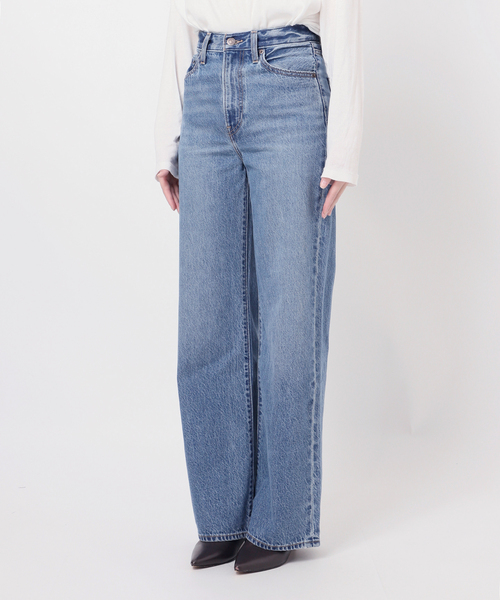 26SS新作］別注【LEVI'S】RIBCAGE WIDE LEG：デニム（デニムパンツ