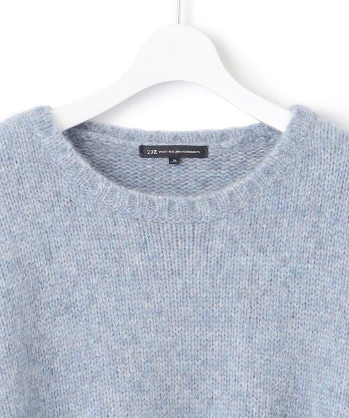 セール】【滝沢眞規子さん着用】ベビーアルパカ クロップド ニット