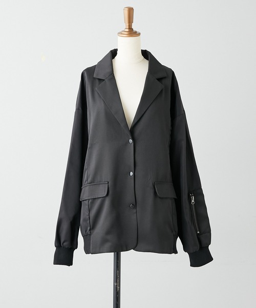 ear PAPILLONNER（イアパピヨネ）の「洗えるMA-1ジャケット【SUM1