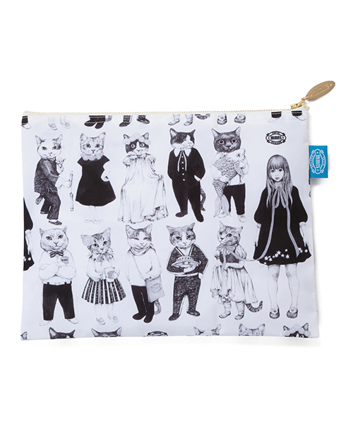 mmts（マミタス）の「ヒグチユウコ×mmts / 猫10匹 総柄 ポーチ（ポーチ