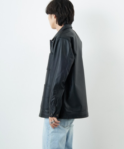 Schott/ショット] ラムレザー カバーオールジャケット（カバーオール