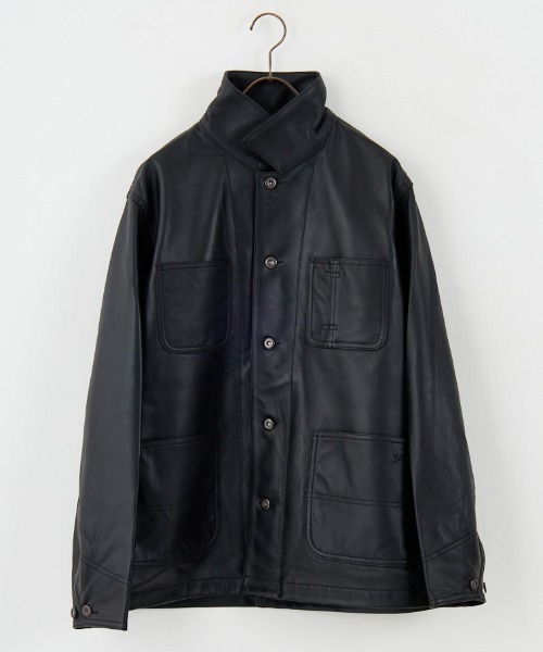 Schott/ショット] ラムレザー カバーオールジャケット（カバーオール