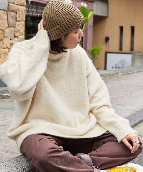 モヘアライクカラーリングオーバールーズニット MONO-MART│MONO-MART