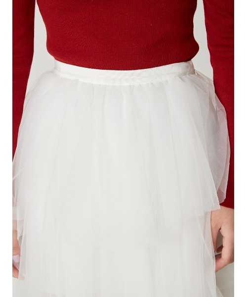 チュールアシメティアードスカート（スカート）｜FRAY I.D（フレイ