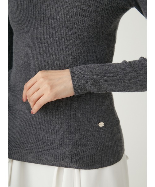 FRAY I.D（フレイアイディー）の「セミシアーウールシルクリブタートル